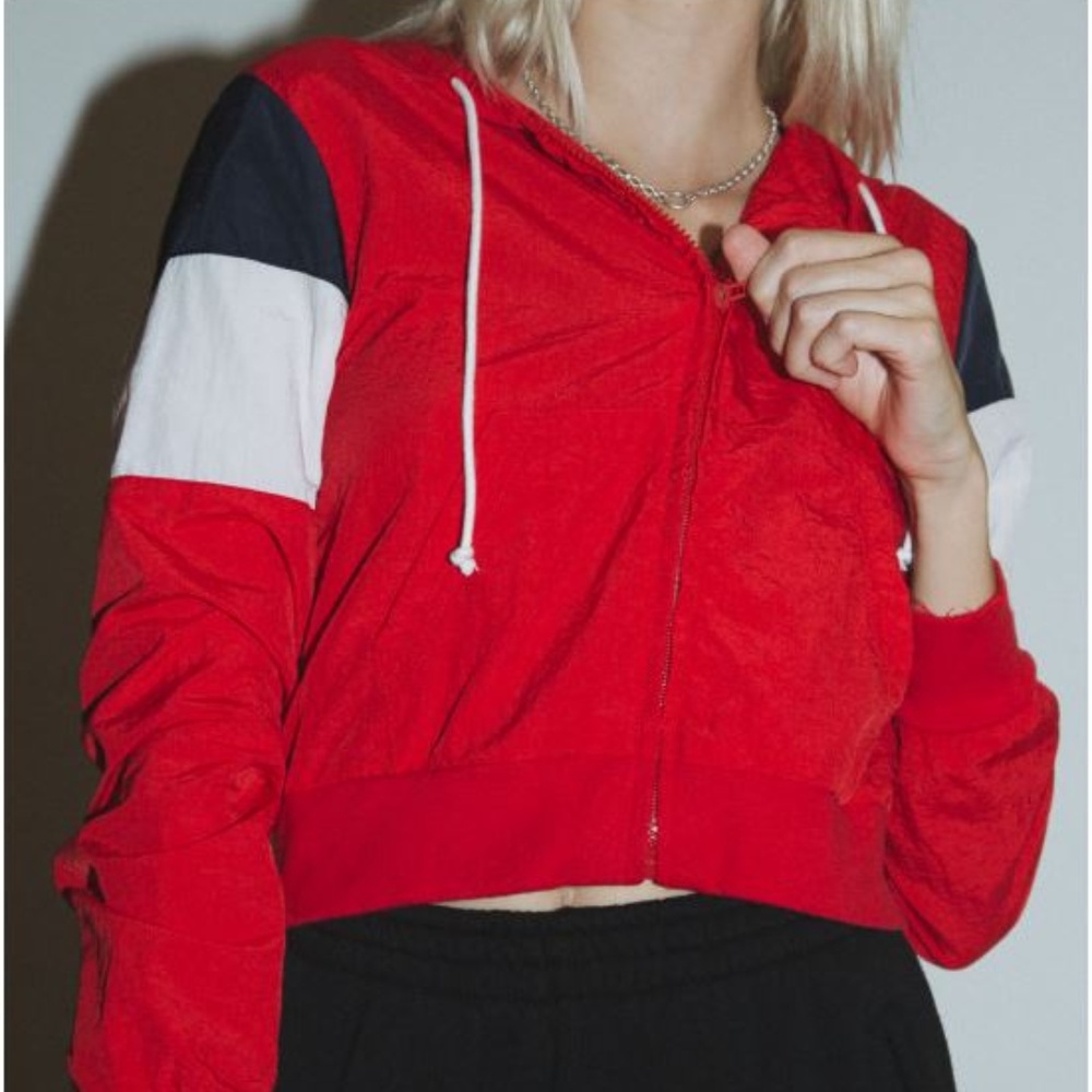 Brandy Melville Crystal Windbreaker Jacket